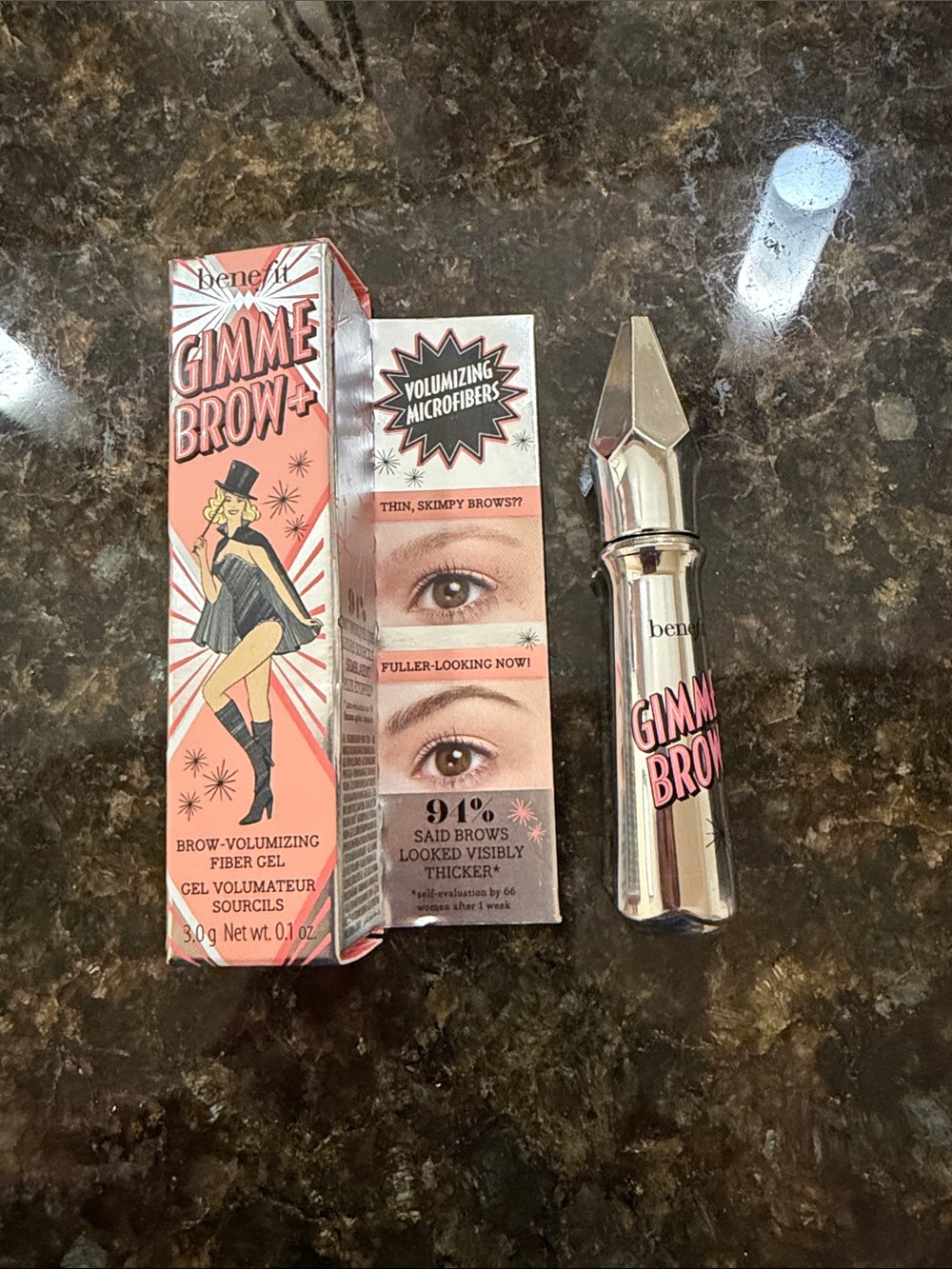 Benefit Gimme Brow+ Brow Volumizing Gel in 4.5, .1oz New